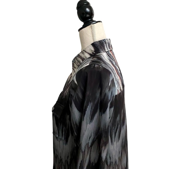 Haute Hippie Feather Print Lace Up Mini Dress 4 Boho Silky Designer Night Out - Picture 11 of 16